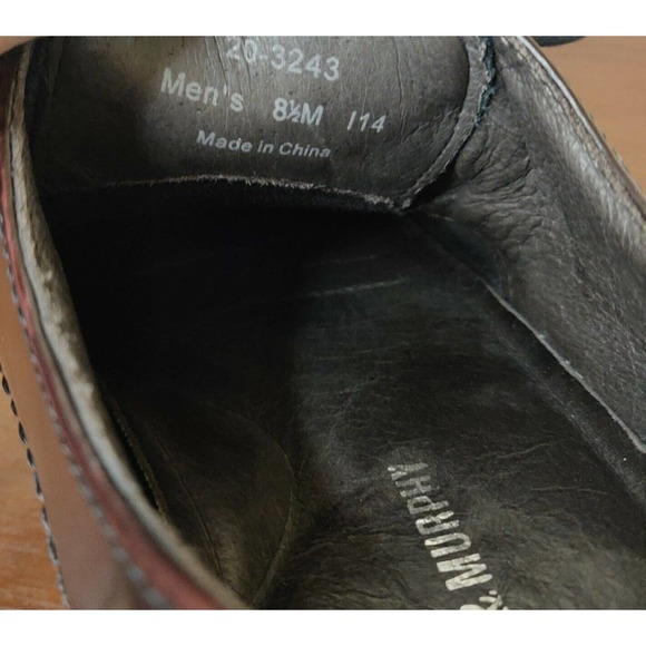Johnston & Murphy Men\'s Dress Shoes Brown Leather Size 8.5 Lace Up. main image 5